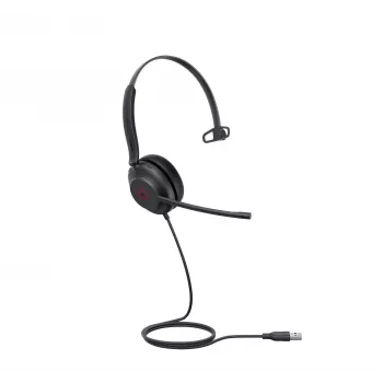 Yealink UH35 Mono Teams auricular USB-A, con cable, 20 - 20000 Hz, oficina/call center, 96,5 g, auricular, negro