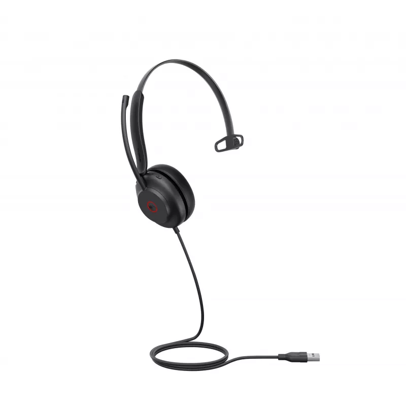 Yealink UH35 Mono Teams auricular USB-A, con cable, 20 - 20000 Hz, oficina/call center, 96,5 g, auricular, negro