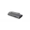 ICY BOX IB-DK4050-CPD con cable USB 3.2 Gen 1 (3.1 Gen 1) Type-C antracita