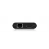 ICY BOX IB-DK4050-CPD con cable USB 3.2 Gen 1 (3.1 Gen 1) Type-C antracita