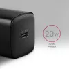 Cargador de pared Axagon ACU-PD20 1x QC3.0/AFC/FCP/PD Type-C 20W negro