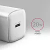 Cargador de pared Axagon ACU-PD20W 1x QC3.0/AFC/FCP/PD Type-C 20W blanco