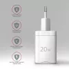 Cargador de pared Axagon ACU-PD20W 1x QC3.0/AFC/FCP/PD Type-C 20W blanco