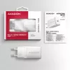 Cargador de pared Axagon ACU-PD20W 1x QC3.0/AFC/FCP/PD Type-C 20W blanco