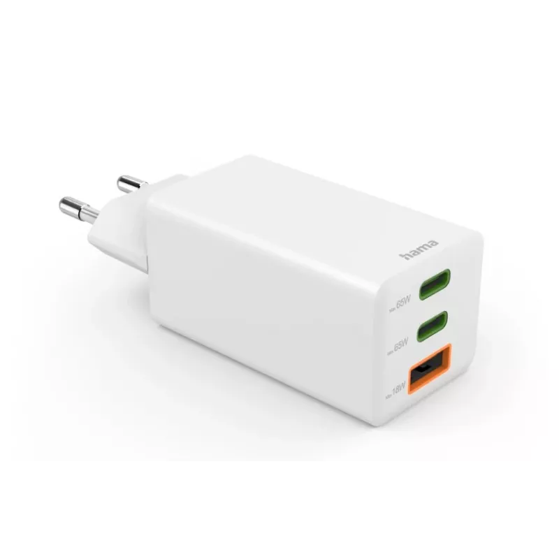 Cargador móvil Hama 00201996 para smartphone blanco AC carga rápida interior, exterior