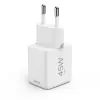 Cargador Hama 00201983 para dispositivos móviles auriculares, portátil, powerbank, smartphone, tablet blanco AC carga rápida interior