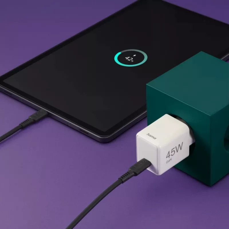 Cargador Hama 00201983 para dispositivos móviles auriculares, portátil, powerbank, smartphone, tablet blanco AC carga rápida interior