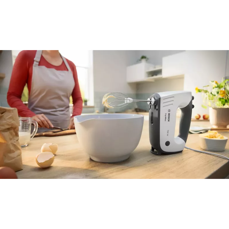 Batidora de mano Bosch MFQ37470 750 W negra, blanca