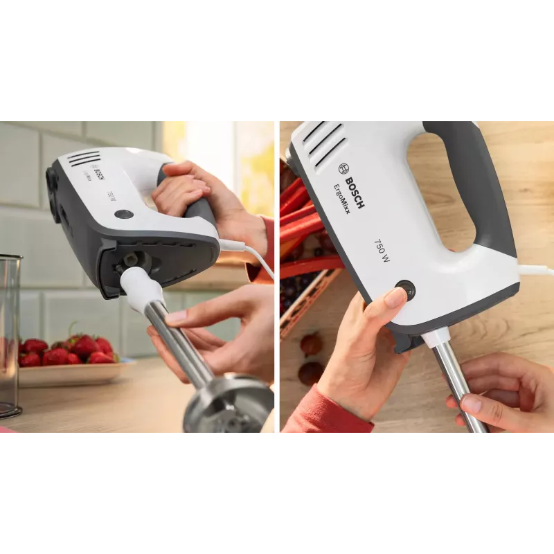 Batidora de mano Bosch MFQ37470 750 W negra, blanca