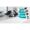 Bosch Unlimited 7 ProHygienic Aqua BCS71HYG1 aspirador vertical inalámbrico 2 en 1 con fregado, 18 V, HEPA, sin bolsa, 0,3 l, blanco