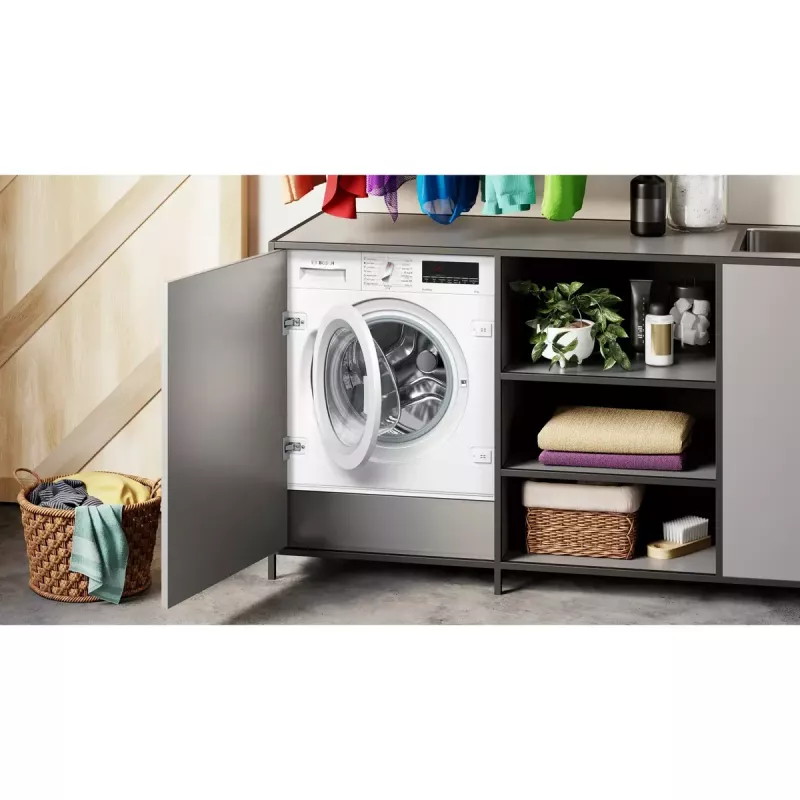 Lavadora de carga frontal Bosch Serie 8 WIW28542EU 8 kg 1400 rpm blanca