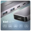 Axagon HMC-5H60 Hub USB 5Gbps, 2x USB-A, 1x USB-C, HDMI 4k/60Hz, PD 100W, cable USB-C