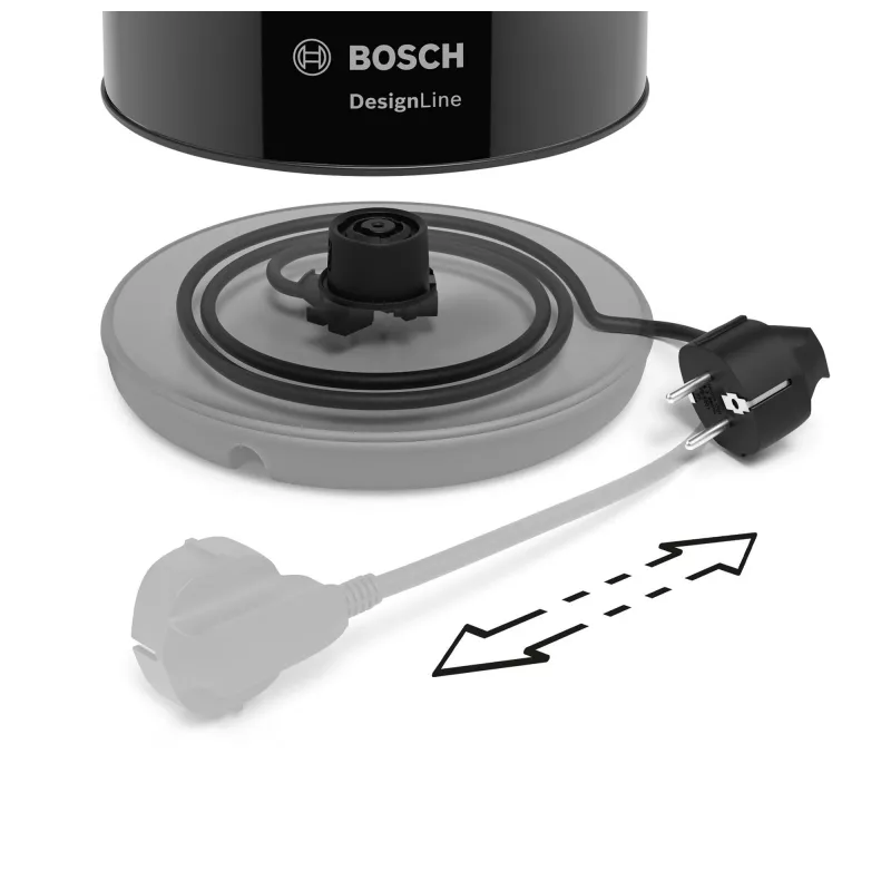 Bosch TWK3P423 Hervidor 1,7 l 2400 W negro
