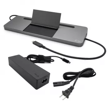 i-tec Metal SB-C Estación de acoplamiento ergonómica 4K 3x Display con Power Delivery 85 W + cargador universal 100 W