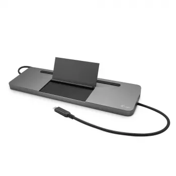 i-tec Metal SB-C Estación de acoplamiento ergonómica 4K 3x Display con Power Delivery 85 W + cargador universal 100 W