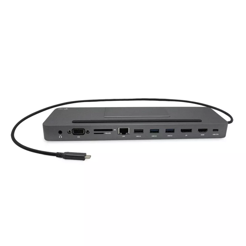 i-tec Metal SB-C Estación de acoplamiento ergonómica 4K 3x Display con Power Delivery 85 W + cargador universal 100 W