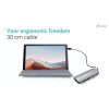 i-tec Metal USB-C Nano Estación de acoplamiento 2x Display con PD 100 W + cargador 100W