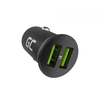 Cargador de coche/interior Green Cell CADM-GC-36AA 36W 2x USB-A Negro para fuente de alimentación de 3,6–12V