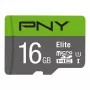 PNY Micro SD Elite 16GB Class 10 UHS-I U1 + adaptador SD Lectura 100 MB/s
