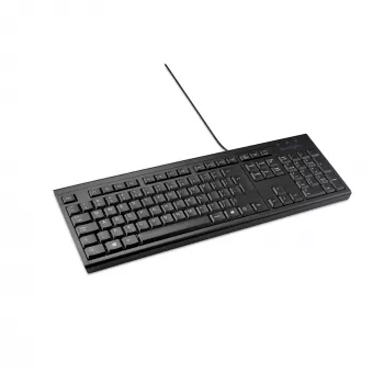 Kensington K63727WW, Full-size (100%), Cableado, USB, Membrana, QWERTY, Negro