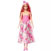 Barbie A Touch of Magic Muñeca Royal con cabello rosa y rubio, falda de mariposa y accesorios