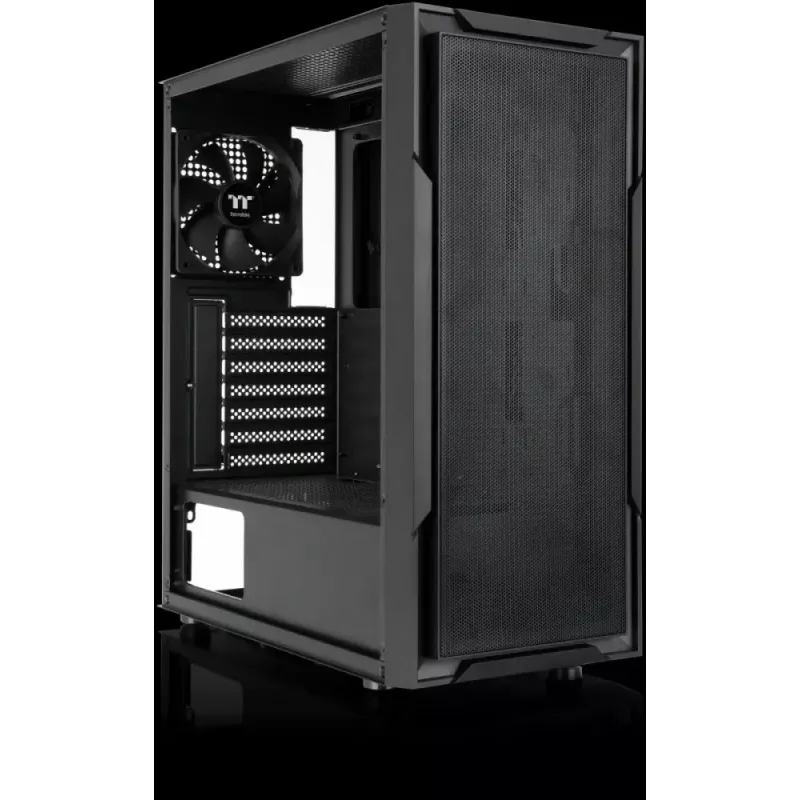 Caja Thermaltake Versa XM1 Tempered Glass Midi Torre, negra