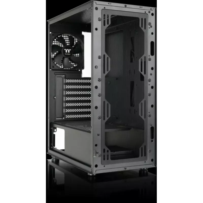 Caja Thermaltake Versa XM1 Tempered Glass Midi Torre, negra