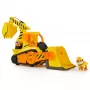 Rubble & Crew, Bark Yard Deluxe Bulldozer vehículo de construcción de juguete con luces, sonidos y figura de acción Rubble, juguete para niños y niñas a partir de 3 años