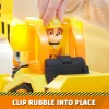 Rubble & Crew, Bark Yard Deluxe Bulldozer vehículo de construcción de juguete con luces, sonidos y figura de acción Rubble, juguete para niños y niñas a partir de 3 años
