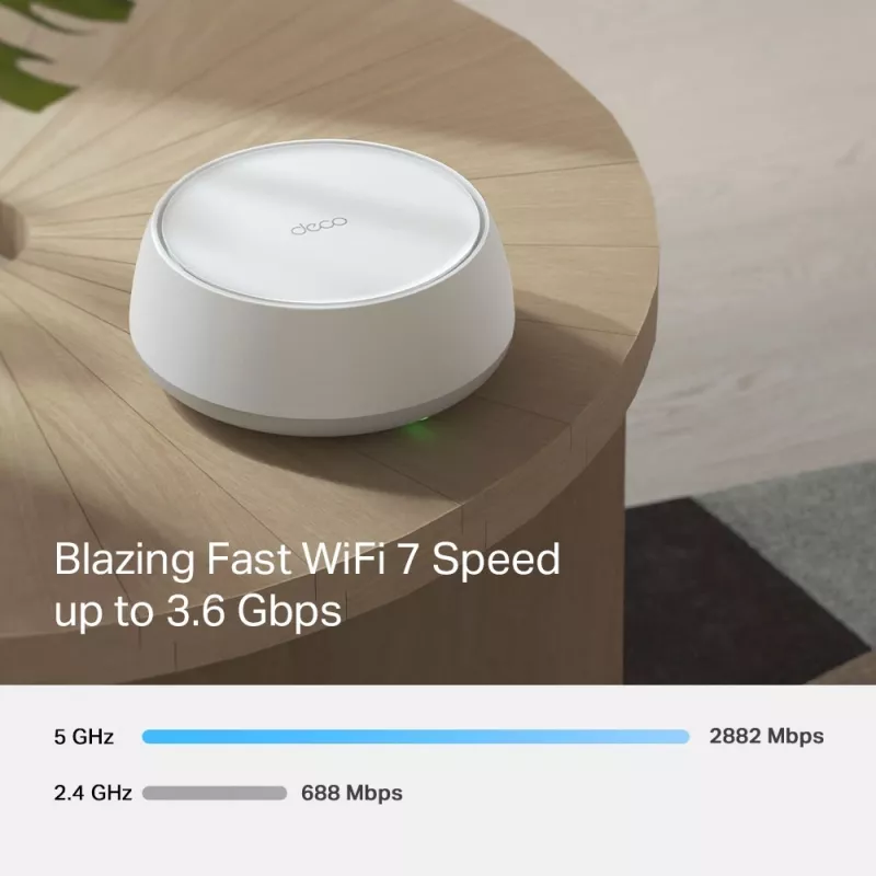 Sistema Mesh TP-Link BE3600 Dualband Wi‑Fi 7 (802.11be), 2882 Mbit/s, 2× LAN, 2,4/5 GHz, pack de 2
