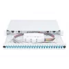 Caja de empalme de fibra óptica DIGITUS con tapa deslizante, 1U, equipada con 24x LC dúplex, incl. racor M 25, cassette de empalme OM3 pigtails de colores, adaptador