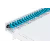 Caja de empalme de fibra óptica DIGITUS con tapa deslizante, 1U, equipada con 24x LC dúplex, incl. racor M 25, cassette de empalme OM3 pigtails de colores, adaptador