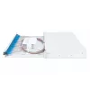 Caja de empalme deslizante de fibra óptica DIGITUS, 1U, equipada con 24x LC dúplex, incl. tornillo M25, cassette de empalme monomodo OS2, pigtails de colores