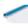 Caja de empalme deslizante de fibra óptica DIGITUS, 1U, equipada con 24x LC dúplex, incl. tornillo M25, cassette de empalme monomodo OS2, pigtails de colores