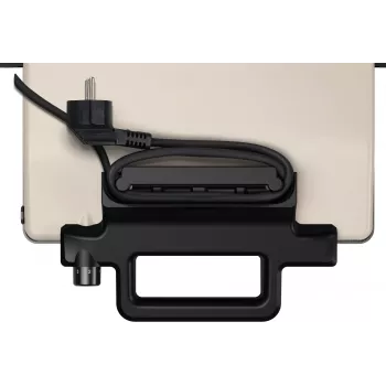 Parrilla de contacto Bosch TCG3302 2000W con placas cerámicas de 310x220 mm, termostato regulable, placas extraíbles aptas para lavavajillas