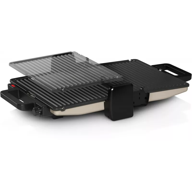 Bosch TCG3302 grill de contacto, 2000 W, plateado
