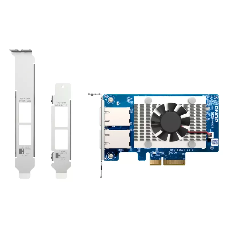 Tarjeta de red QNAP QXG-10G2T interna Ethernet 10000 Mbit/s