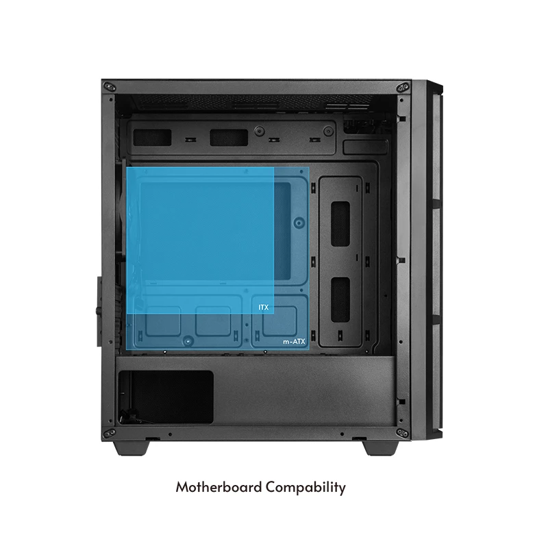 Caja de ordenador Chieftec AZ-01B-OP Mini Tower negra