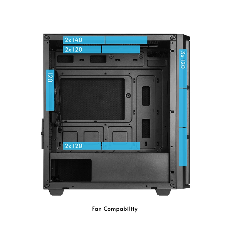 Caja de ordenador Chieftec AZ-01B-OP Mini Tower negra