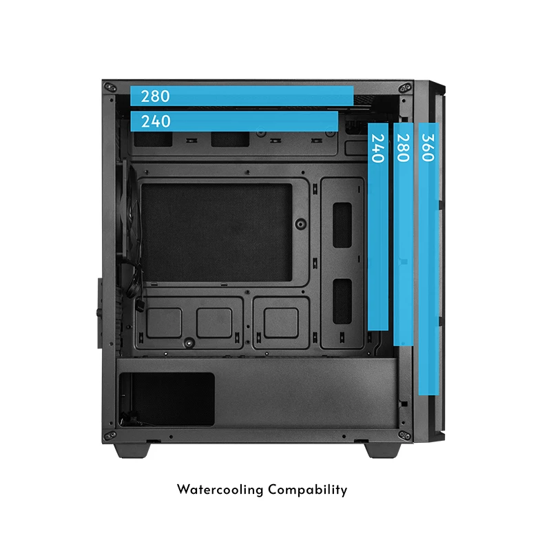 Caja de ordenador Chieftec AZ-01B-OP Mini Tower negra