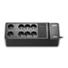 APC Back-UPS, 500VA/300W montaje en suelo/pared, 230V, 8x tomas francesas/belgas, conector USB Type-A, batería reemplazable por el usuario