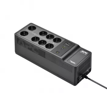 APC Back-UPS, 1050VA/600W montaje en suelo/pared, 230V, 8x tomas Schuko CEE 7/3, conector USB Type A+C, batería reemplazable