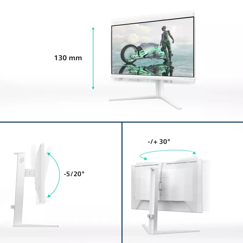 Monitor Philips Evnia 24M2N3201A/00 60,5 cm (23,8 pulgadas) 1920 x 1080 píxeles Full HD LCD blanco