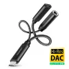 Axagon ADA-HCPD adaptador de audio USB-C a jack de 3,5 mm – DAC Hi-Res, 384 kHz/32 bits, PD 60 W 3 A