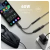 Axagon ADA-HCPD adaptador de audio USB-C a jack de 3,5 mm – DAC Hi-Res, 384 kHz/32 bits, PD 60 W 3 A
