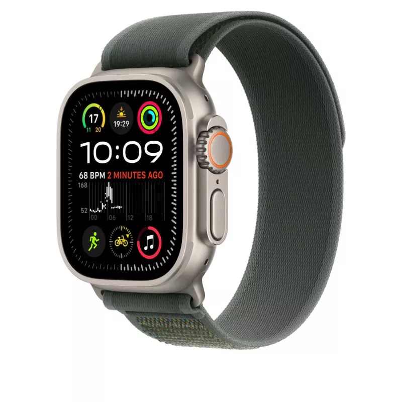 APPLE Trail Loop 49mm verde - S/m - Acabado titanio natural