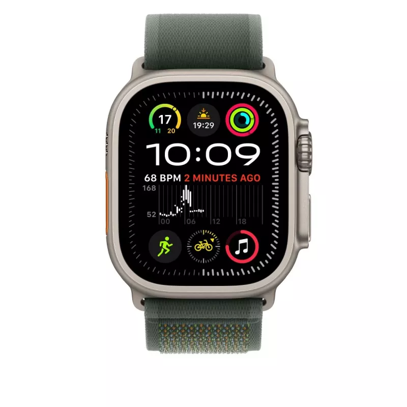 APPLE Trail Loop 49mm verde - S/m - Acabado titanio natural