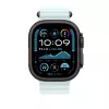 APPLE Extensión Ocean Band 49 mm Ice Blue – Acabado titanio negro