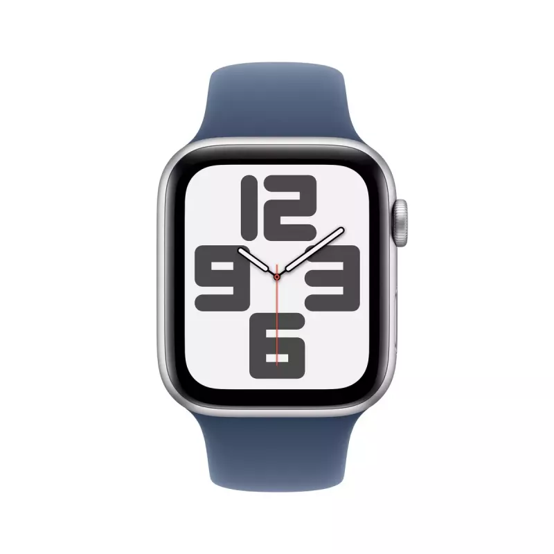 Smartwatch Apple Watch SE GPS 44mm Caja de aluminio plata Correa Sport Denim azul S/M