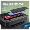 Axagon HMC-UFO Hub USB-C M.2 SATA/NVMe 1 Gbit/s Ethernet 384 kHz Audio USB 3.2 Gen 2 (3.1 Gen 2) Type-C con cable Negro